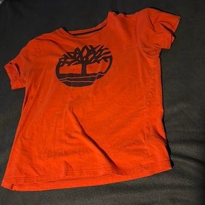 Timberland Red Short Sleeve T-Shirt